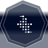 Fincantieri Group | About Us: Digital render of a futuristic warship in glowing blueprint style on a dark blue background, with geometric lines and sharp angles, minimalist and symmetrical style emphasizing advanced technology and innovation.
