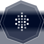 Fincantieri Group | About Us: Digital render of a futuristic warship in glowing blueprint style on a dark blue background, with geometric lines and sharp angles, minimalist and symmetrical style emphasizing advanced technology and innovation.